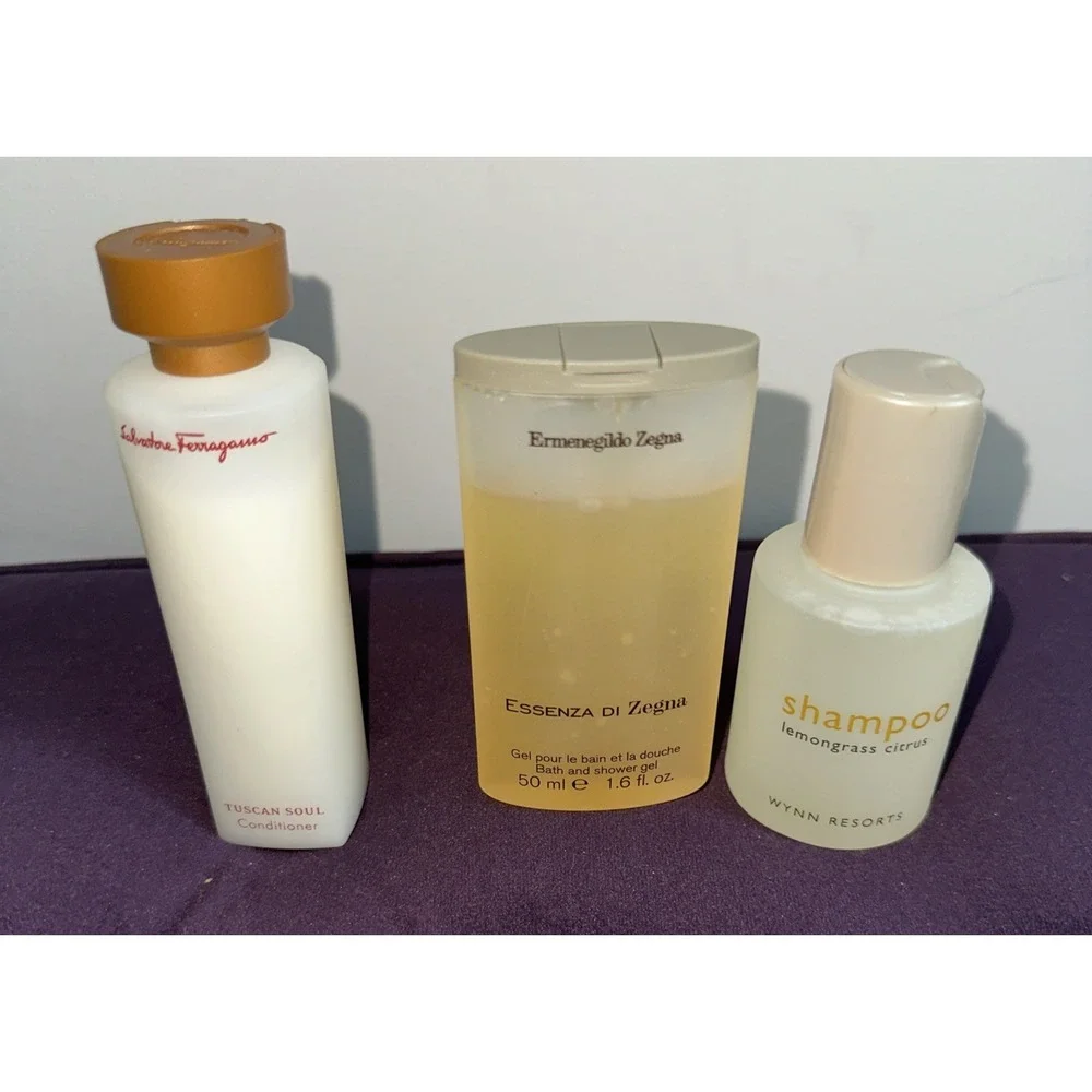 Men's‎ Self Care Body Hair Travel Size Lot Bundle Shower Gel Shampoo Conditioner